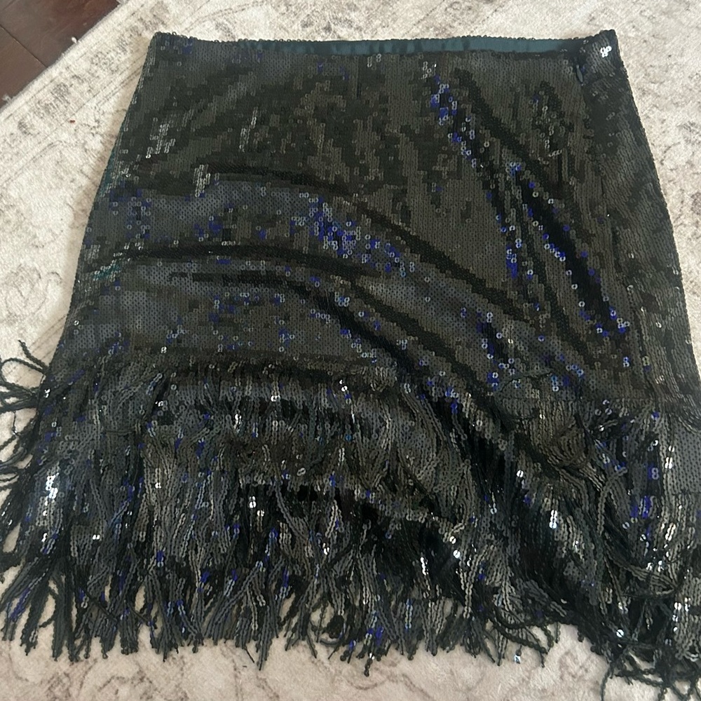 Ralph Lauren Dark Olive Sequin Skirt